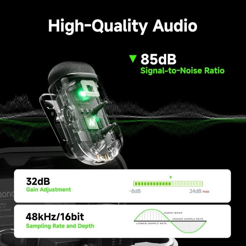 maono Microphone Maono WM622 PC2 sans fil USB cardioïde portée 50 m autonomie longue