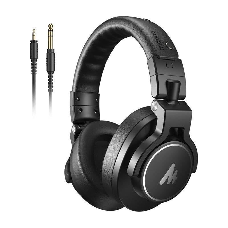 maono Auriculares Maono MH700 avec câble 3,5 mm et 6,35 mm pour studio, noirs