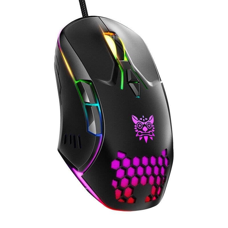 onikuma Ratón ONIKUMA CW902 USB 6400 DPI RGB Black Ergonomique 7 Boutons