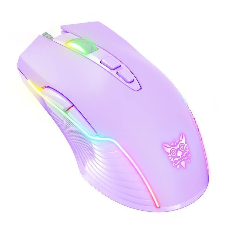 onikuma Ratón ONIKUMA CW905 USB RGB 6400 DPI 7 Boutons Purple Gaming