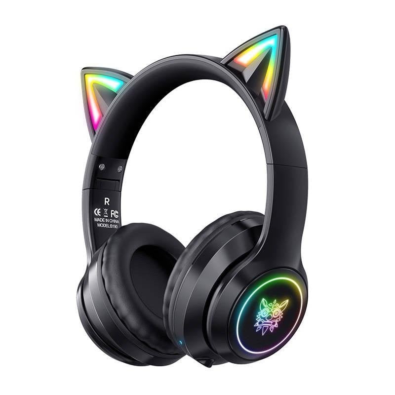 onikuma Casque ONIKUMA B90 sans fil Bluetooth 5.0 Gaming avec micro et éclairage RGB Black