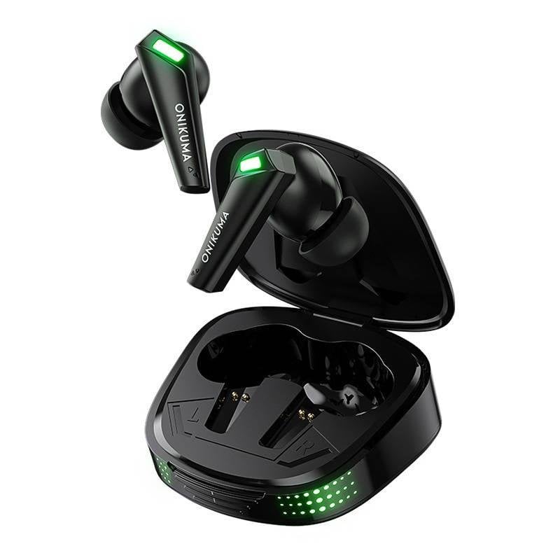 onikuma Auriculares ONIKUMA T308 sans fil Bluetooth TWS avec réduction de bruit et micro Black