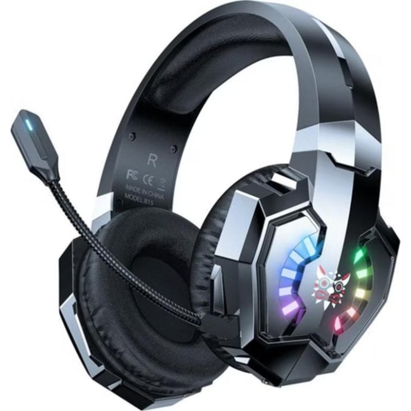 onikuma Casque Onikuma B15 sans fil RGB Over Ear Gaming avec micro Black