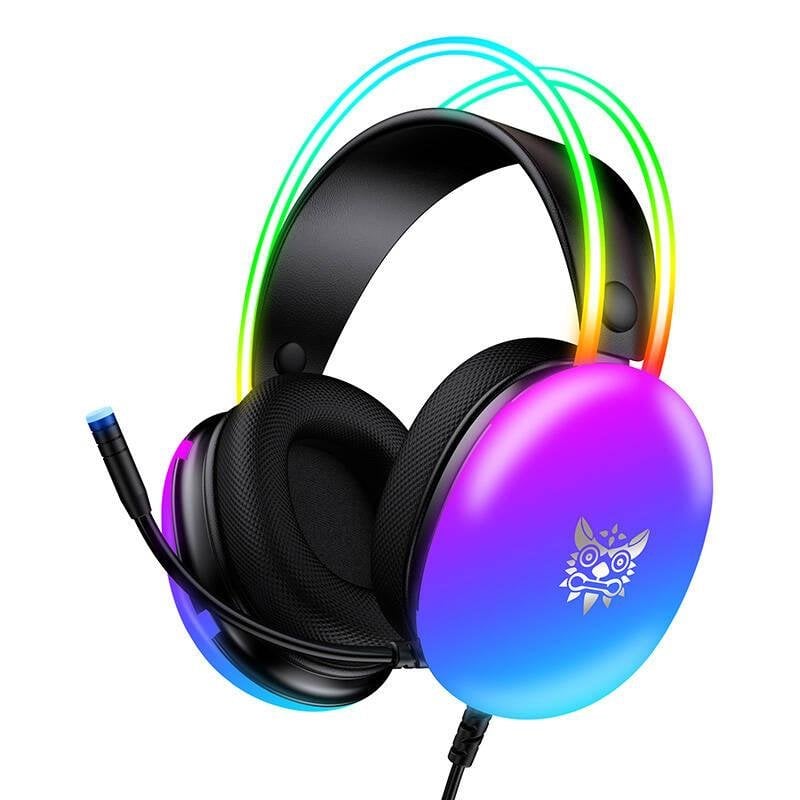 onikuma Casque ONIKUMA X25 filaire USB 3,5mm gaming avec micro et LED Black