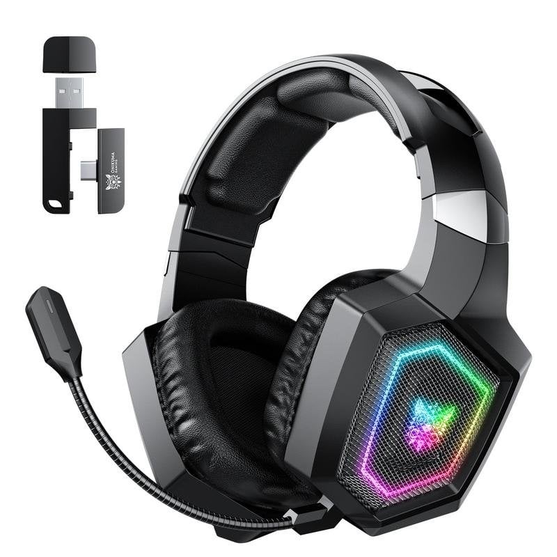 onikuma Casque ONIKUMA GT806 sans fil Bluetooth 5.4 gaming RGB Black