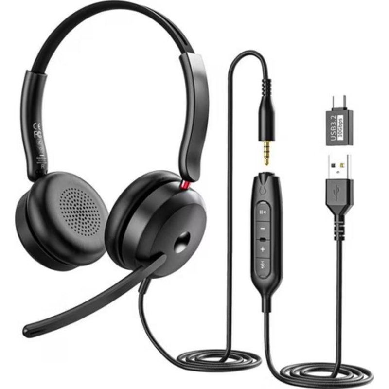 onikuma Casque Onikuma X81 filaire USB-C gaming micro et contrôle volume Black