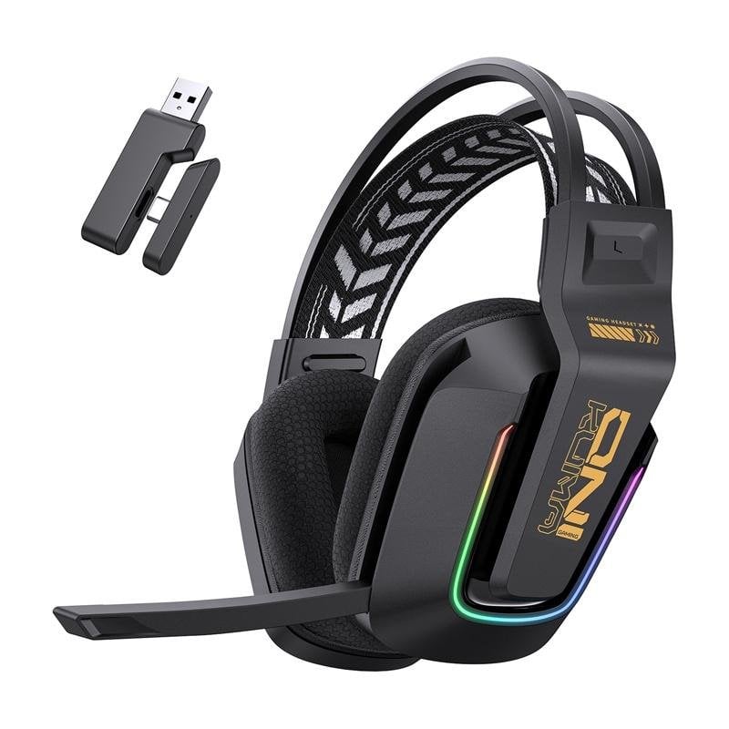 onikuma Casque ONIKUMA GT828 filaire 2,4 GHz Bluetooth gaming micro antibruit RGB Black