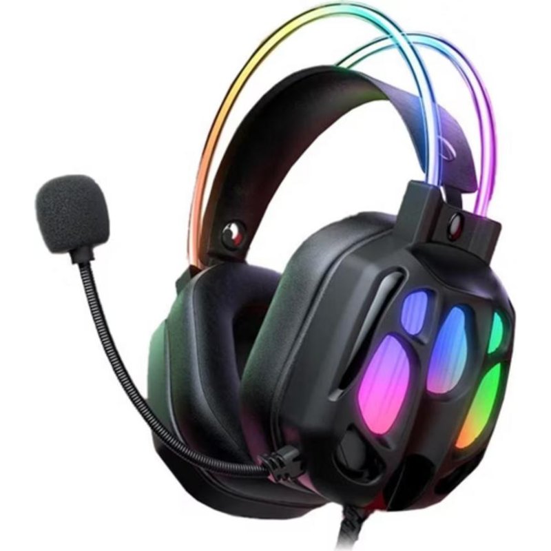 onikuma Casque Onikuma X89 filaire USB-A gaming PC avec micro et RGB Black