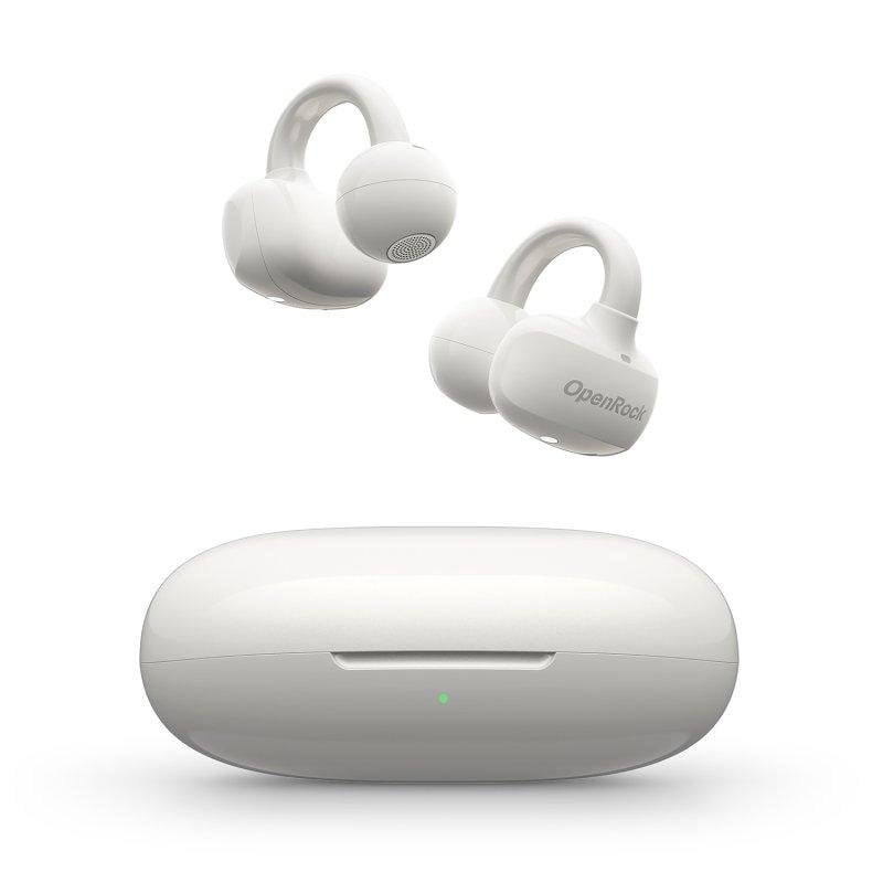 openrock Auriculares OpenRock OpenRock E sans fil Bluetooth pour sport, IA, mode jeu, blancs