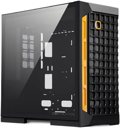 Geometric Future M6 Raphael Mid Tower Boîtier PC Conception de Conduit d'air Vertical Support pour E-ATX 12 x 11 Support GPU Vertical Noir GEO-M6-RA