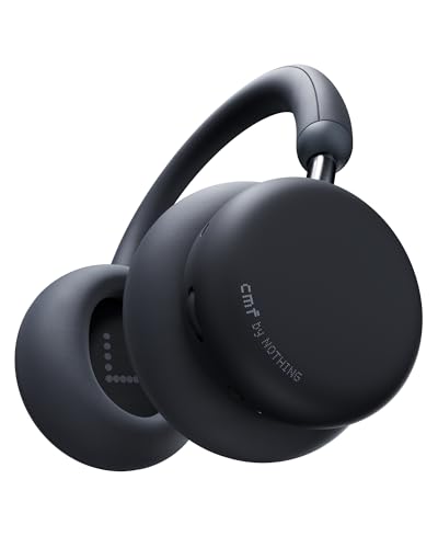 CMF Headphone Pro - Casque Bluetooth Over-Ear sans Fil – Jusqu’à 100h d’Autonomie, Hi-Res avec LDAC, Audio Spatial, avec Réduction Active du Bruit – Gris Foncé