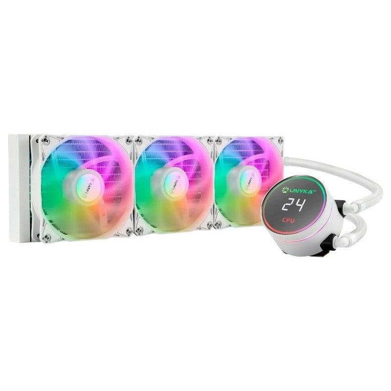 unykach Refrigeration Liquide UNYKAch AquaStorm 360 RGB 360mm 3 Ventilateurs White