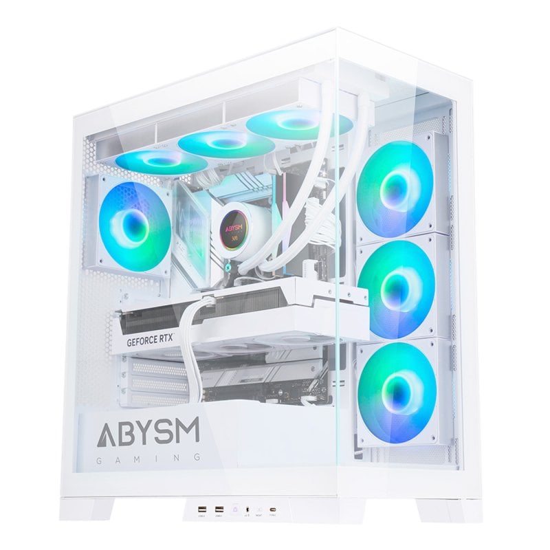 abysm Abysm Gaming Danube Sava H500 White Verre Trempé USB 3.0 ARGB White