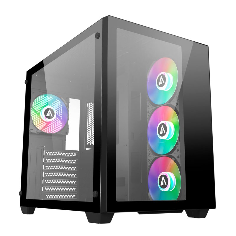 abysm Abysm Danube SAVA 285 BX203 ARGB Verre Trempé USB 3.0 Black