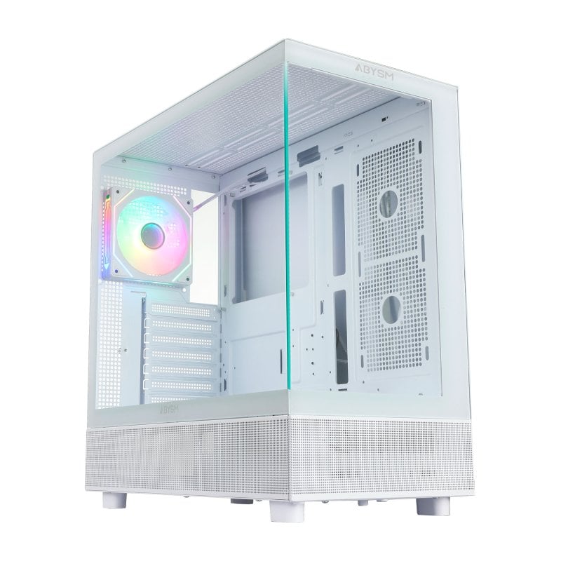 abysm Abysm Gaming Danube Sava H400 Tour complète double verre trempé USB-C White