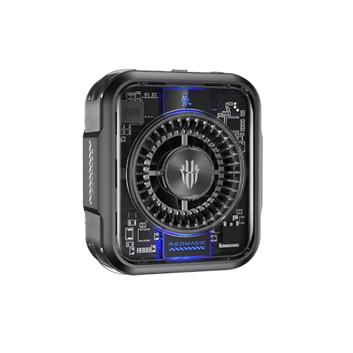 Nubia Magnétique Refroidisseur Téléphone 5, Radiateur Ventilateur Semiconducteurs Refroidissement 30W pour Jeux et Streaming Vidéo Refroidisseur Mobile pour Téléphones, Tablettes et iPad
