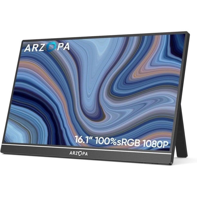 arzopa Écran PC Arzopa Z1C 16.1 Full HD 144Hz IPS HDR10 Haut-parleurs
