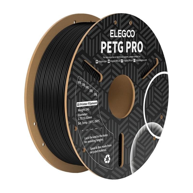 elegoo Filament ELEGOO PETG Pro 1.75mm Black 1kg