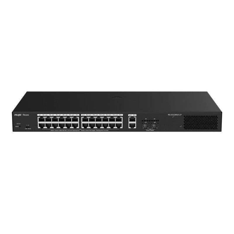 ruijie Switch Ruijie 24 Ports PoE Cloud Géré 2 SFP Uplink 250W Gestion Intelligente