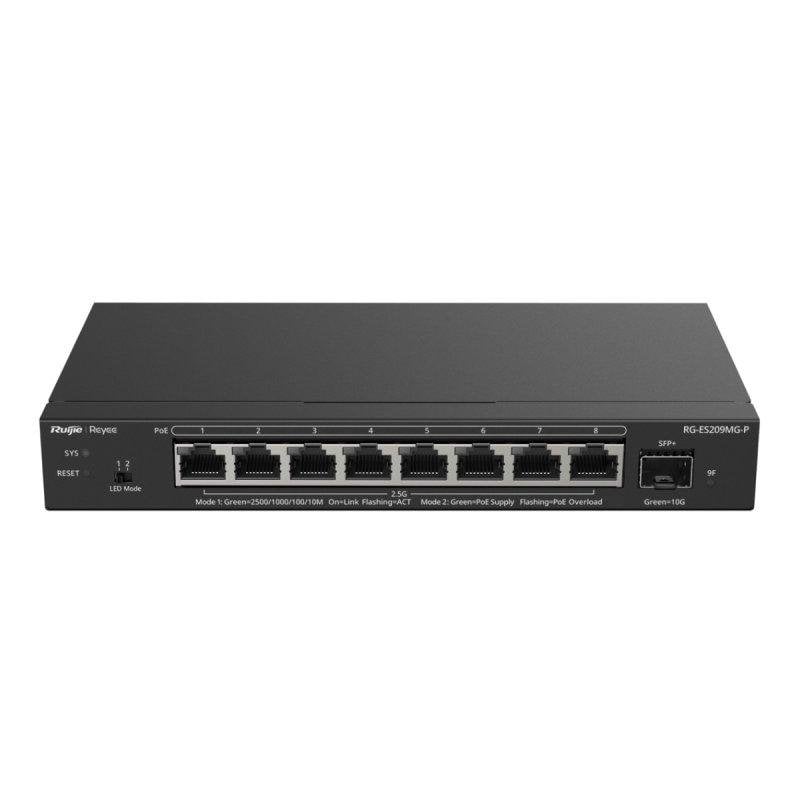 ruijie Switch Ruijie Reyee 8x 2.5G PoE Cloud Layer2 1x 10Gbps SFP Agrégation