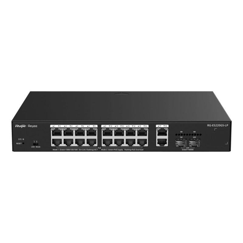 ruijie Switch Ruijie RG-ES220GS-LP 18 ports Gigabit PoE Rack Gestion Intelligent