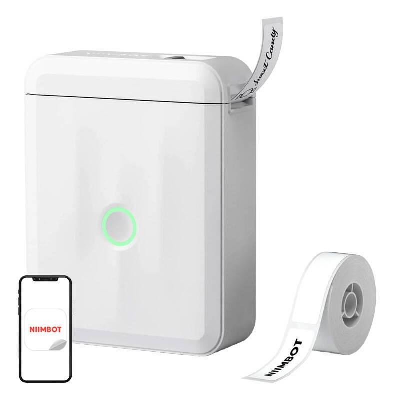 niimbot Imprimante thermique Bluetooth Niimbot D110M portable blanche avec batterie rechargeable