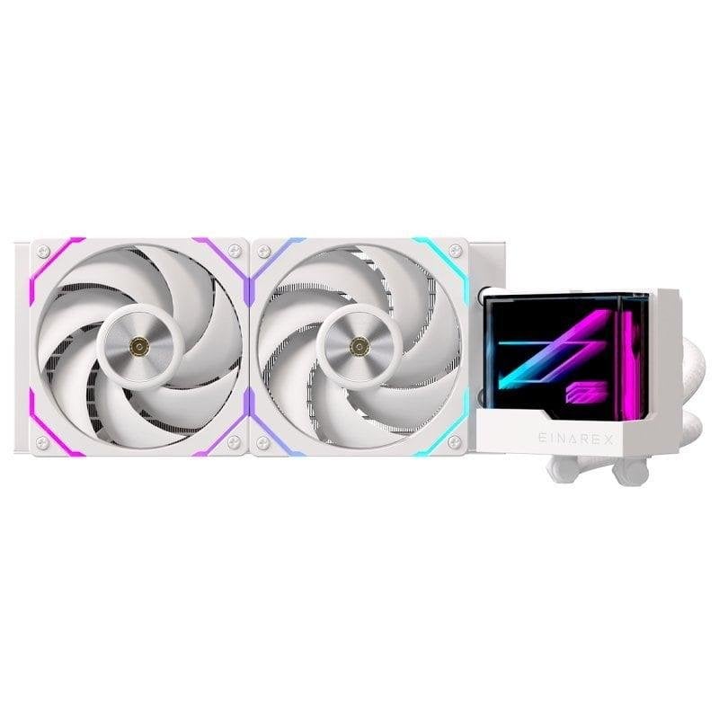 einarex Refrigeración Líquida Einarex EXWC-VX-1240R-W 240mm 2 Ventilateurs RGB Miroir Infini White