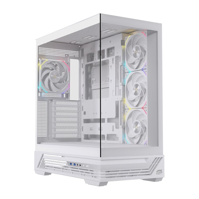 einarex Tour Einarex PRISMA S800 RGB en verre miroir White avec 10 ventilateurs ATX