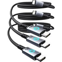 Pack 3 cables usb-c c Iniu 100W 1m 100w 2m 240w 2m