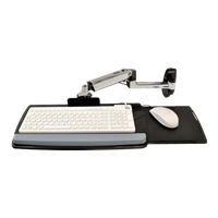Plateau articule pour clavier et souris - EQUIP - LX - Aluminium poli - Montable sur mur - Filaire