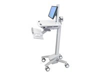 Ergotron Ergotron sv40 chariot - Technologie brevetee Constant Force - pour ecran LCD clavier souris processeur ordinateur portable lecteur de codes a barres - avec pivot LCD - Grey, White, aluminium poli