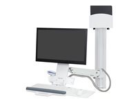 Ergotron Ergotron Systeme Sit-Stand Combo kit de montage - Technologie brevetee Constant Force - pour ecran LCD clavier souris lecteur de codes a barres processeur - support de CPU moyen - White