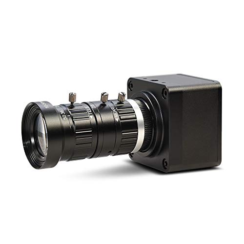 MOKOSE Webcam USB avec Monture C 10-50 mm Téléobjectif Manuel Zoom 4K @ 30fps UVC Caméra Free Drive Compatible Windows Mac OS X Linux