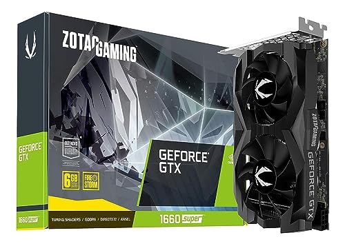 Zotac Gaming GeForce GTX 1660 Super 6 Go GDDR6 192 Bits Carte Graphique de Jeu, Super compacte, Zt-T16620F-10L