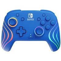 pdp-tm PDP Afterglow Wave Blue USB Manette de jeu Analogique Numérique Nintendo Switch, Nintendo Switch OLED