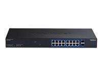 Trendnet TRENDnet TEG-3182WS - Version v1.0R - commutateur - web multi-gigabit - 18 ports - intelligent - Montable sur rack - Conformite TAA