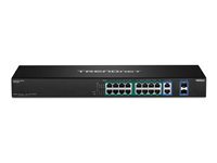 Trendnet TPE TG182F - commutateur - 18 ports - Montable sur rack - Conformite TAA