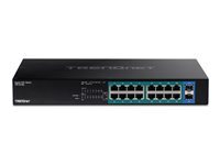 Trendnet TRENDnet TPE TG182 - commutateur - 18 ports - Montable sur rack - Conformite TAA
