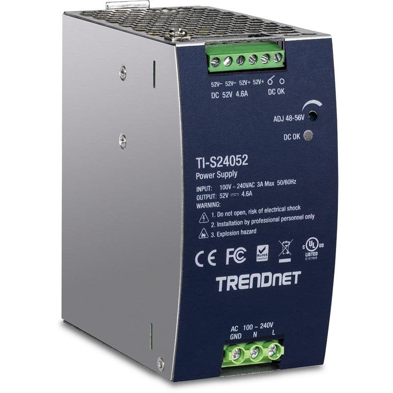 Trendnet Fuente de Alimentación TRENDnet TI-S24052 240W 94 Efficacité Carril DIN Protección avanzada