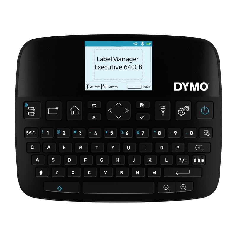 Dymo Imprimante d'étiquettes DYMO LabelManager Executive 640 CB Bluetooth et USB-C avec écran couleur