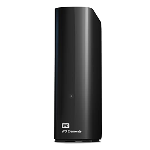 WD 12 To Elements HDD de bureau, USB 3.0, (supplémentaire pour les photos, la musique, les vidéos et tous les autres fichiers, résistant aux chocs) noir