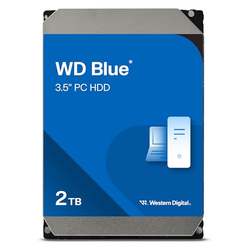 WD Blue 2 To Desktop Disque Dur Interne 3.5 - Classe 7200 RPM, SATA 6 Gb s, Cache de 256 Mo