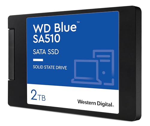 WD Blue SA510 2 To, SATA SSD jusqu'à 560 Mo s, Comprend Acronis True Image for Western Digital, Clonage de dique et migration, sauvegarde souple et récupération, protection anti-rançongiciels