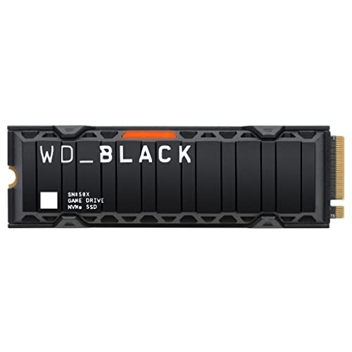 WD_BLACK SN850X SSD 1 To, Disque SSD interne avec dissipateur thermique, Lecture jusqu'à 7300 Mo s, écriture jusqu'à 6,600 Mo s, Gaming SSD, Haute performance disque de jeu, PCIe Gen 4.0 NVMe, Noir