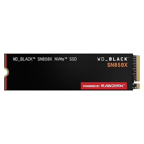 WD_BLACK SN850X 1To M.2 2280 PCIe Gen4 NVMe SSD pour le gaming jusqu'à 7300 Mo s