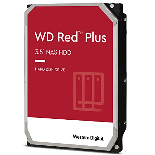 WD Red Plus 6 To Disque dur Interne 3.5 dédié NAS, 5400 RPM Class, SATA 6 GB s, CMR, 256MB Cache, Garantie 3 ans