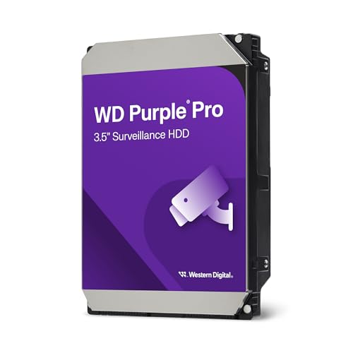 WD Purple Pro 10 To Disque dur Interne de Surveillance HDD, Smart Video, 3.5 - AllFrame Technology, 256MB Cache, 550TB yr, 7200RPM