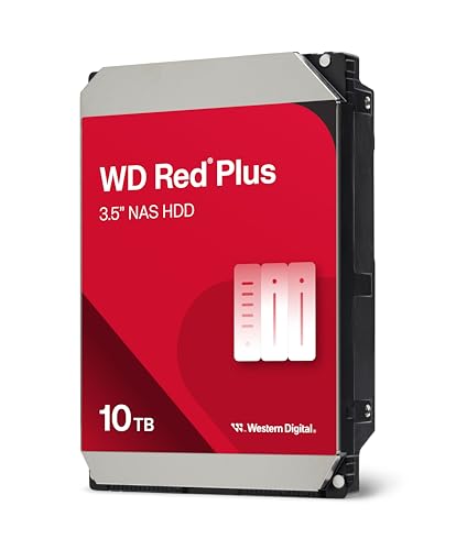 WD Red Plus 10 to NAS Disque Dur Interne 3,5 - 7200 RPM