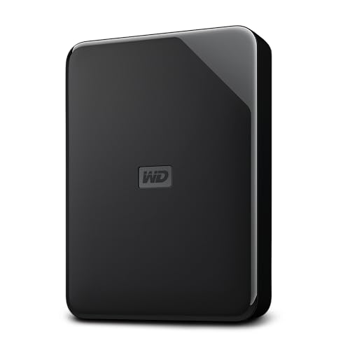 WD Elements AE 4 to Disque Dur Portable Externe, SuperSpeed USB 3.2 Gen 1 USB 3.0, Capacité Accrue prête à l’Emploi, Formaté pour Windows, Noir