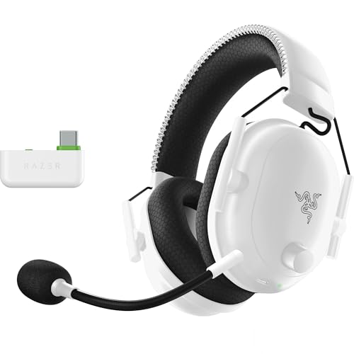 Razer Blackshark V2 Pro (Xbox) - Casque E-Sports Console sans Fil pour Xbox S|X One (Membranes Triforce 50mm, HyperSpeed Sans Fil 2.4GHz, Micro HyperClear Amovible) Blanc (Reconditionné)